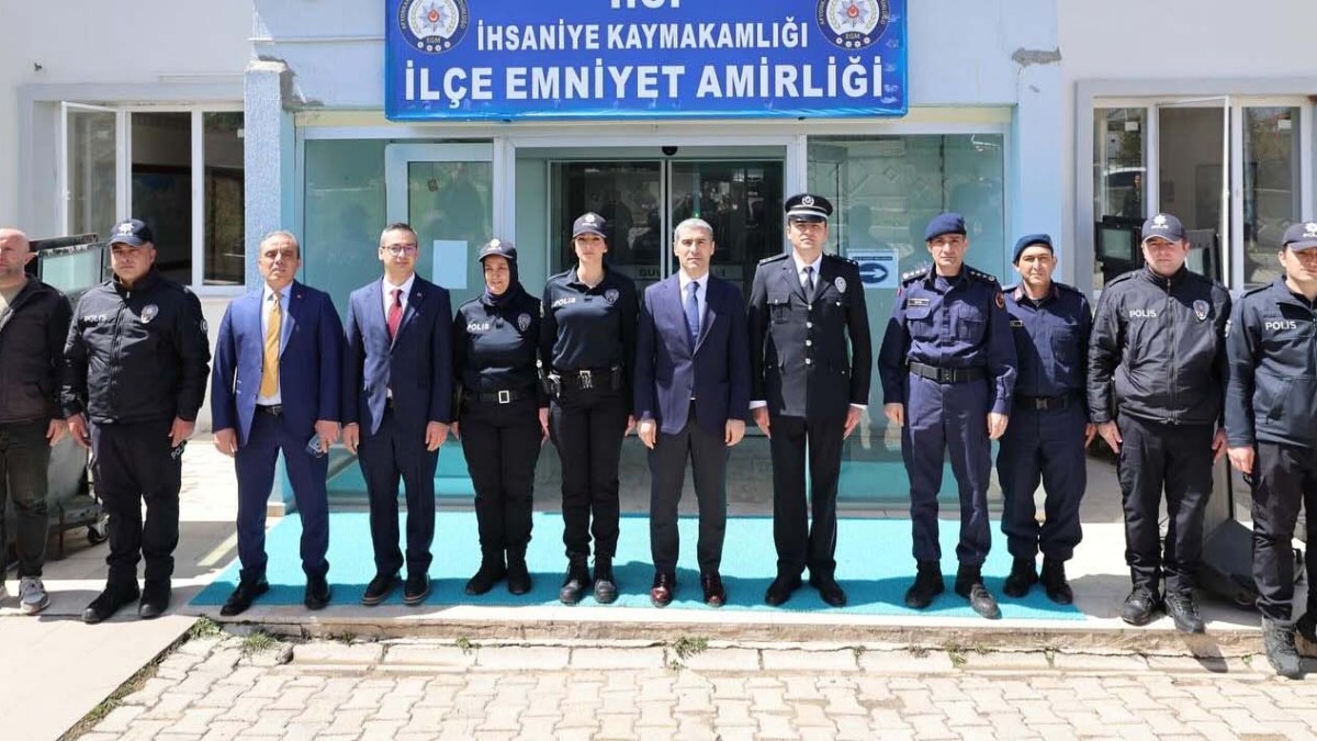 Vali Aktaş’tan İhsaniye İlçe Emniyet Amirliğine Ziyaret