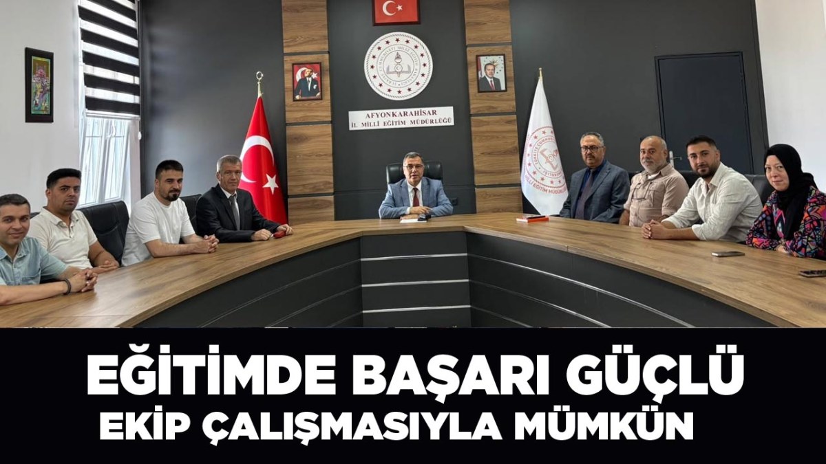 İl Milli Eğitim Müdürü Altınkaynak: “Eğitimde Başarı, Güçlü Ekip Çalışmasıyla Mümkün”