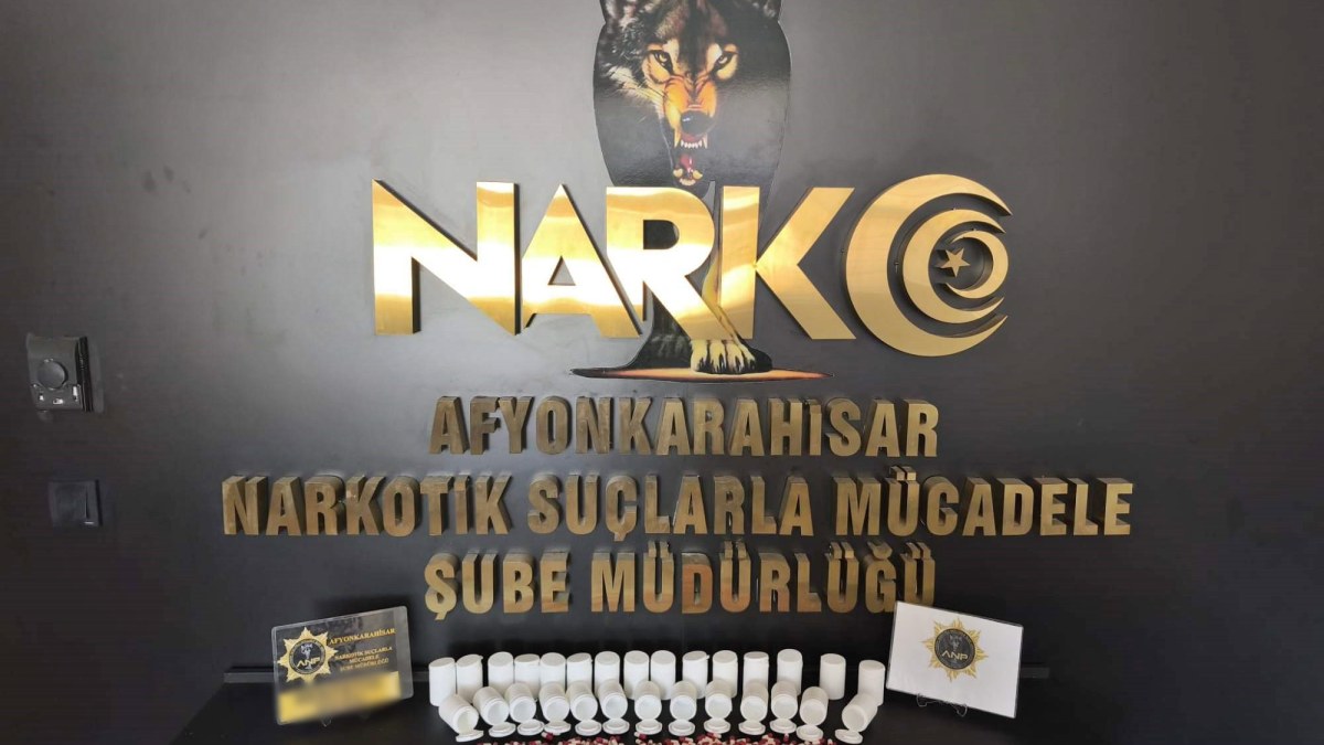 Afyonkarahisar'da Uyuşturucu Operasyonu: 1428 Adet Sentetik Ecza Ele Geçirildi