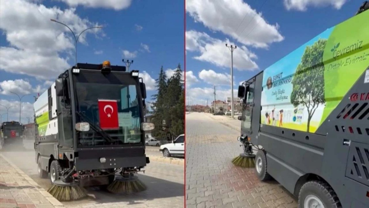 ŞUHUT’A 2 ADET YOL SÜPÜRME ARACI HİBE EDİLDİ