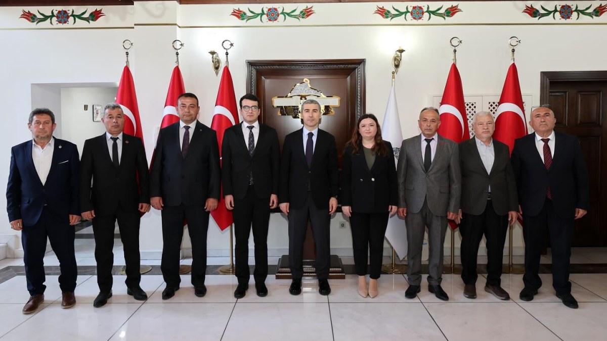 Evciler ilçesi yöneticilerinden Vali Aktaş'a ziyaret