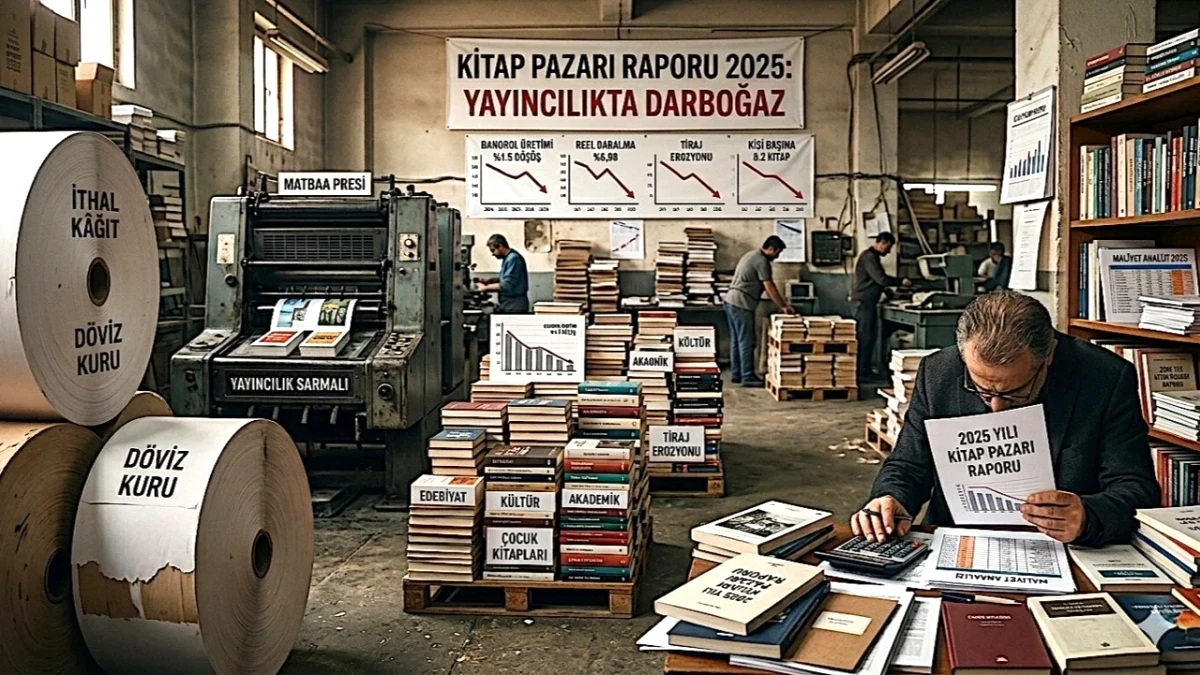 Türkiye Kitap Pazarında Sessiz Daralma: 2025'te Reel Büyüme Eksiye Düştü