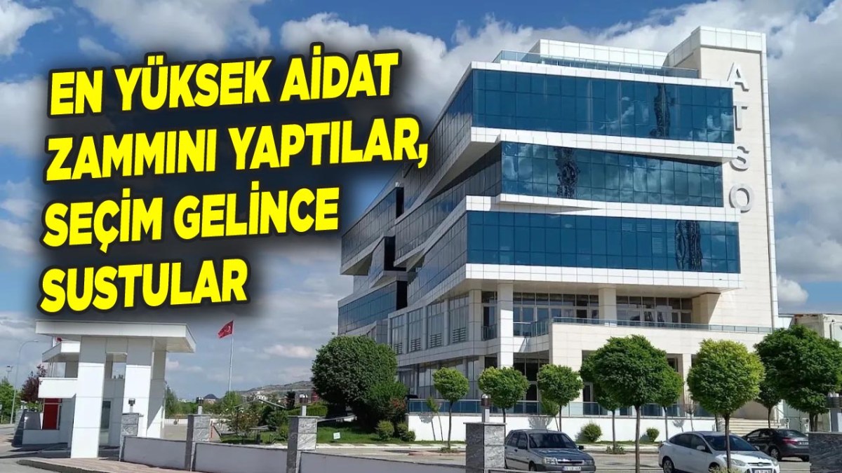 En Yüksek Aidat Zammını Yaptılar, Seçim Gelince Sustular