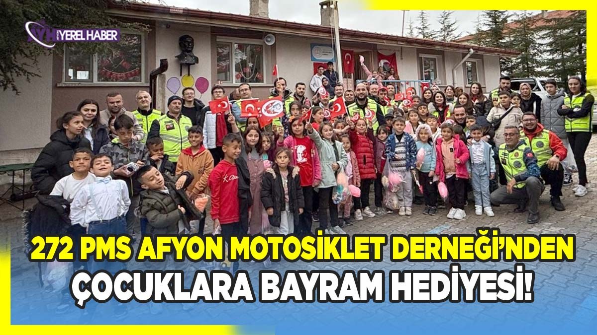 272 PMS Afyon Motosiklet Derneği’nden Çocuklara Bayram Hediyesi!