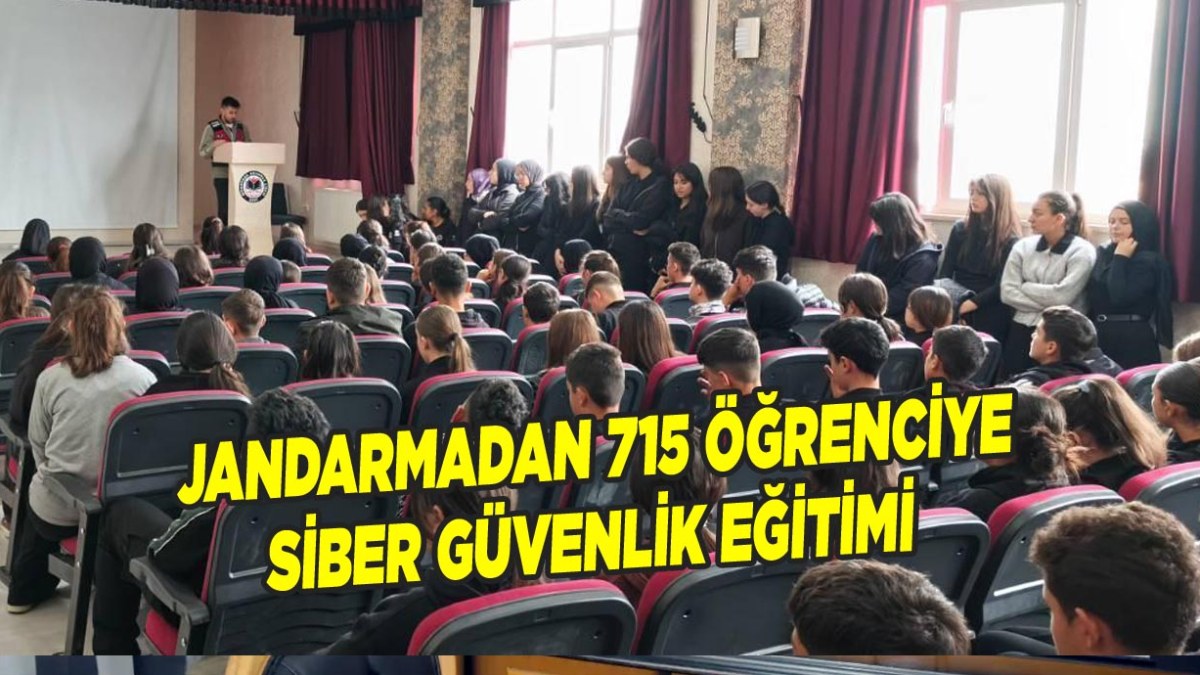 Jandarmadan 715 Öğrenciye Siber Güvenlik Eğitimi