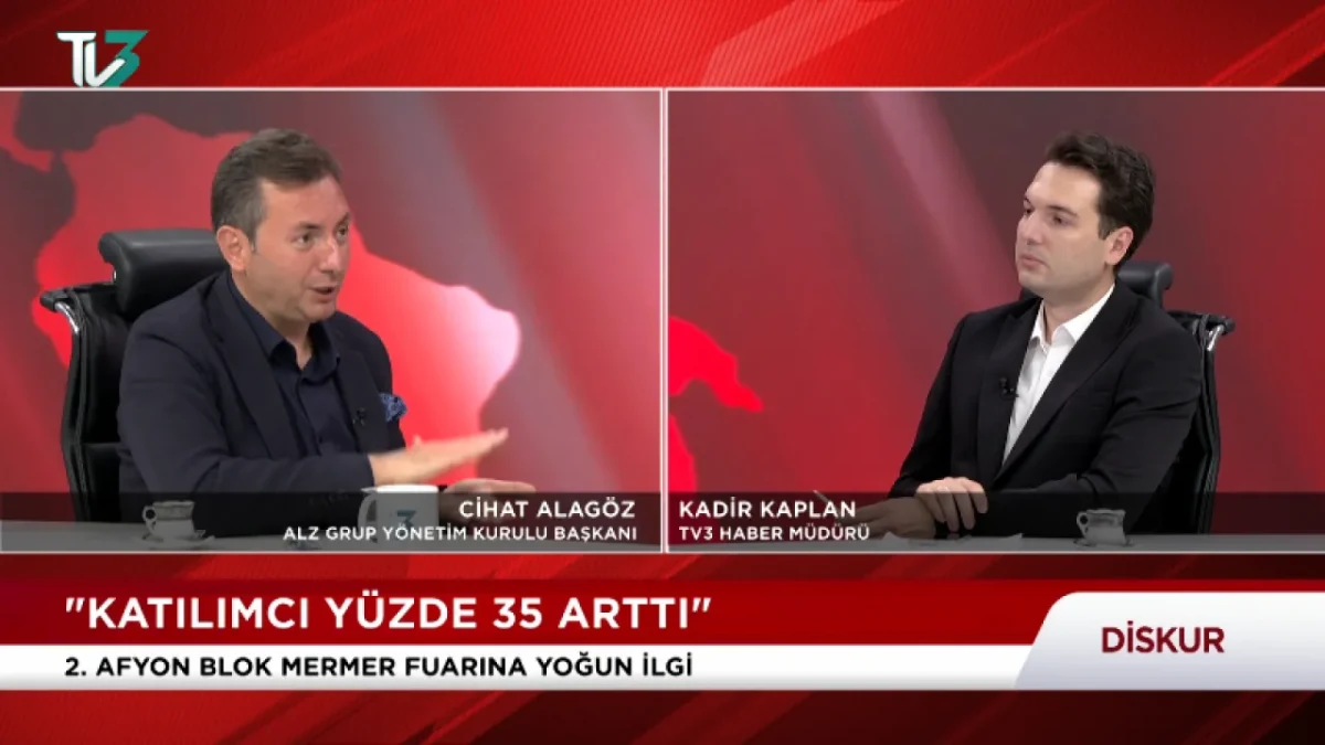 ALZ Fuarcılık Yönetim Kurulu Başkanı Cihat Alagöz, TV 3’e konuk oldu