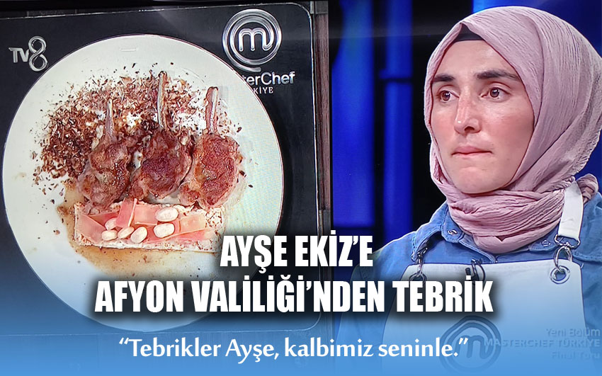 Ayşe Ekiz’e Afyon Valiliği’nden tebrik geldi