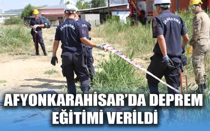 Afyonkarahisar’da deprem eğitimi verildi