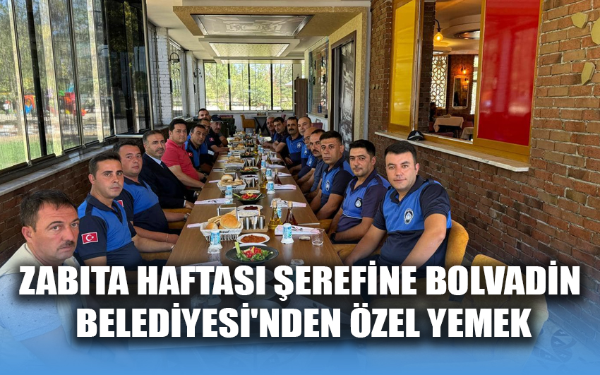 Zabıta haftası şerefine Bolvadin Belediyesi'nden özel yemek