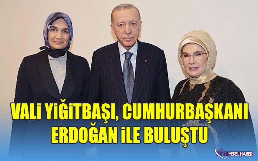 Vali Yiğitbaşı, Cumhurbaşkanı Erdoğan ve Emine Erdoğan ile bir araya geldi