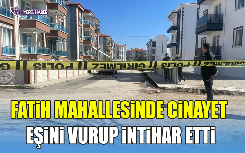 Afyon'da cinayet: Eşini vurup intihar etti