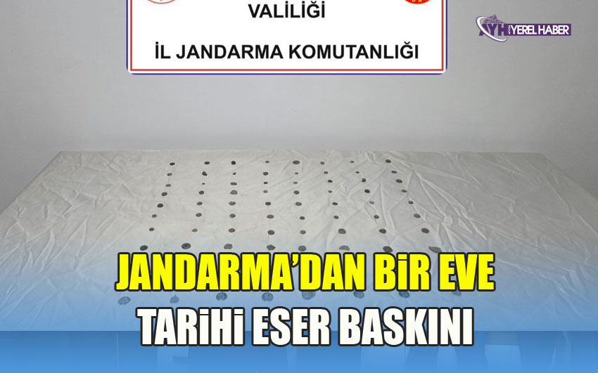 Jandarma'dan bir eve tarihi eser baskını