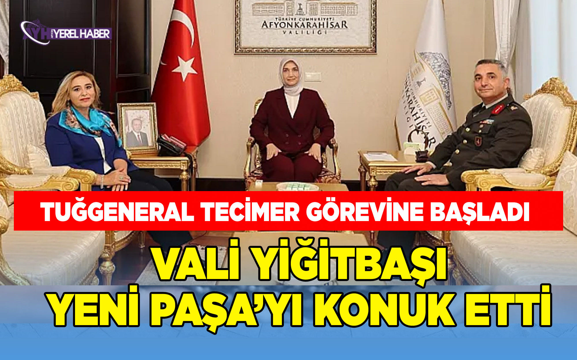 Afyonkarahisar İkmal Garnizon Komutanı Tuğgeneral Yalçın Tecimer görevine başladı