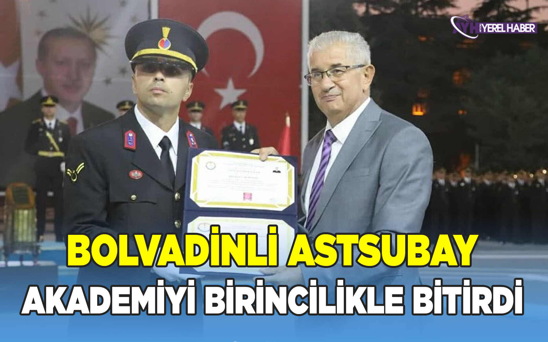 Bolvadinli Astsubay Akademiyi Birincilikle Bitirdi