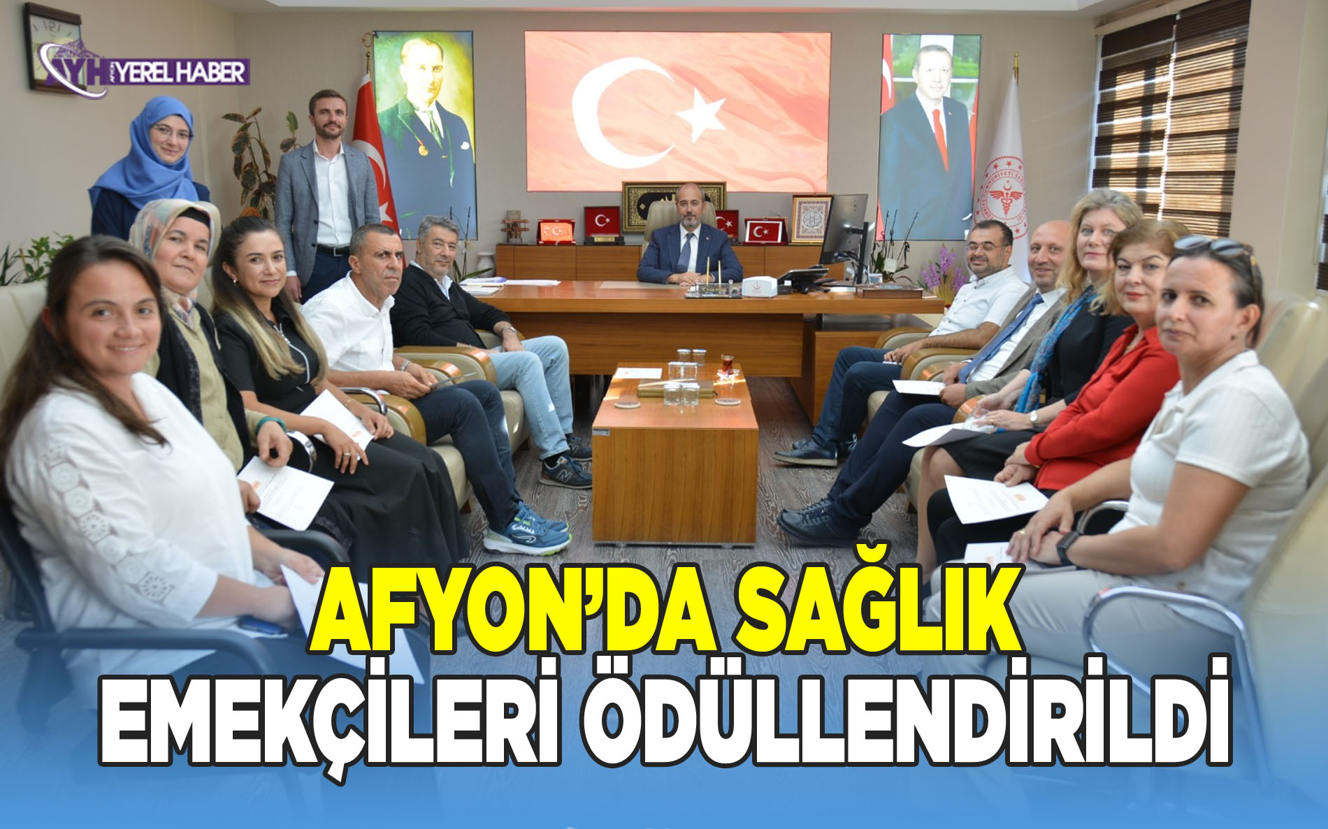Afyon'da Sağlık Emekçileri Ödüllendirildi