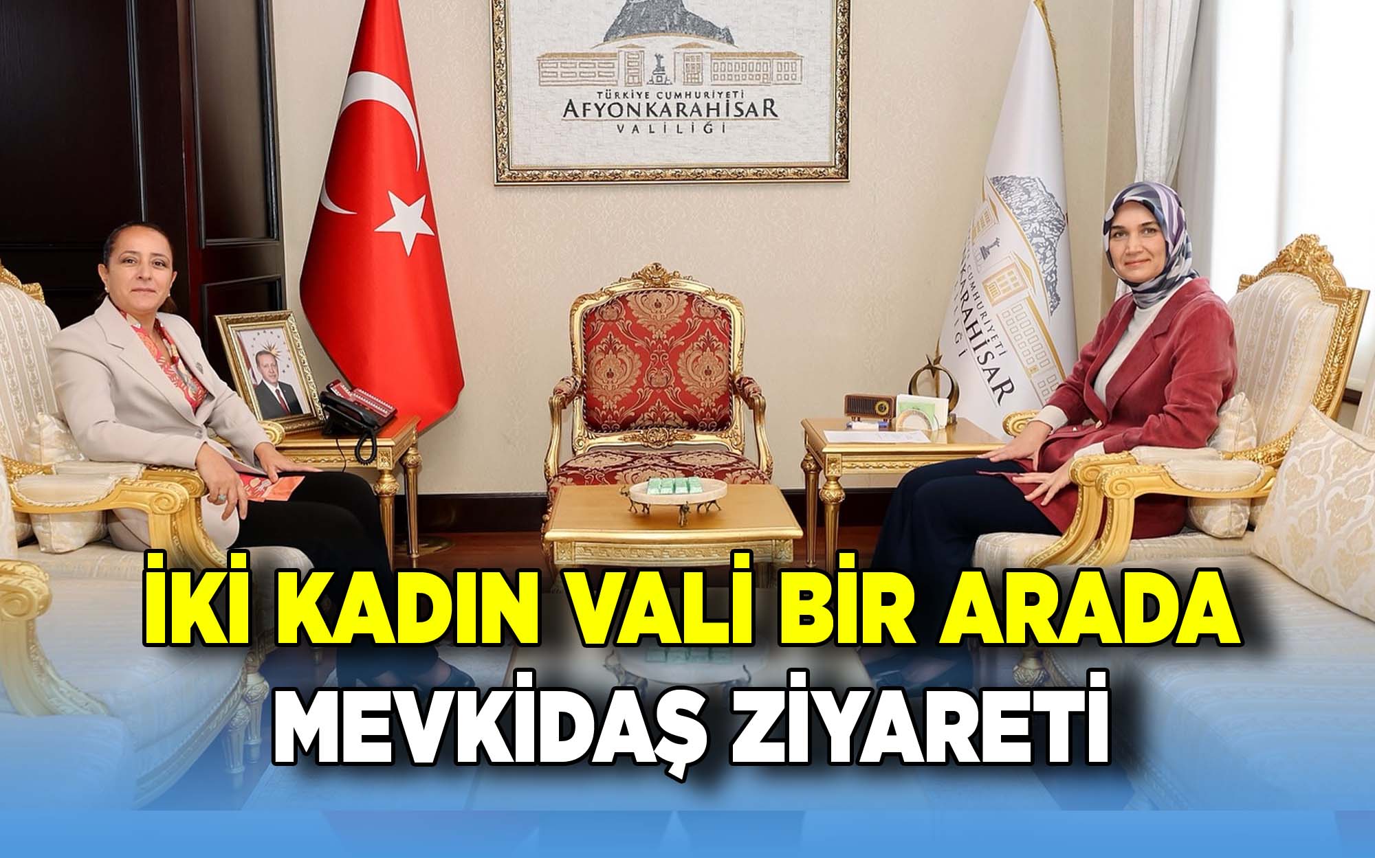 Afyonkarahisar Valisi Yiğitbaşı, Burdur Valisi Bilgihan’ı Makamında Ağırladı