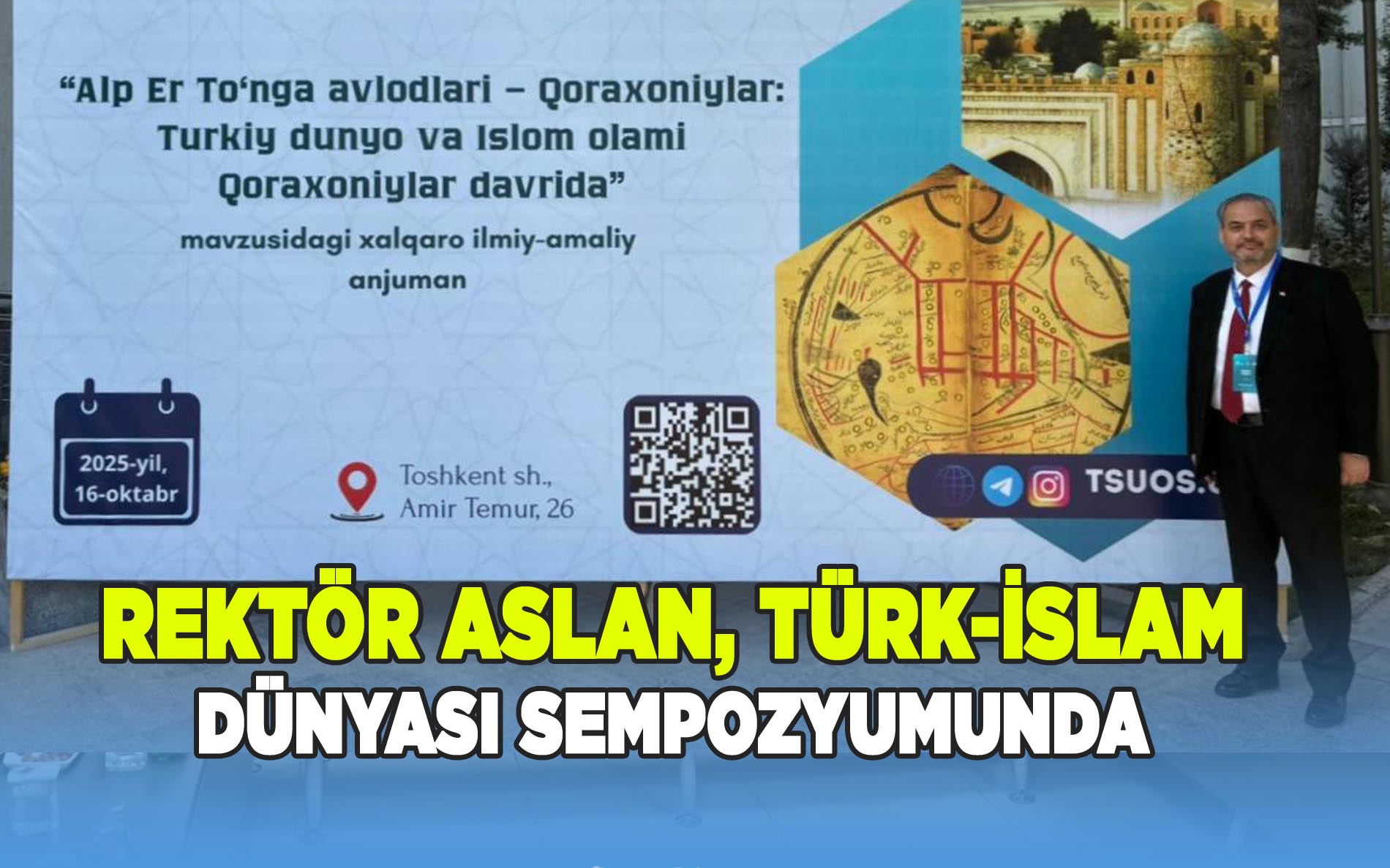 AFSA Rektörü Özbekistan'daki Uluslararası Sempozyuma Katıldı