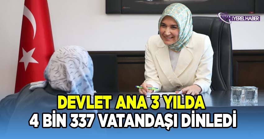 Afyon'un Devlet Ana'sı 3 yılda 4 bin 337 vatandaşı dinledi