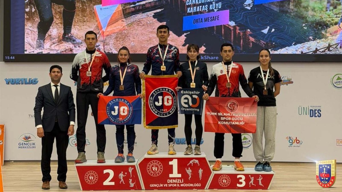 Oryantiring Şampiyonasında Jandarma Gücü’nden Büyük Başarı