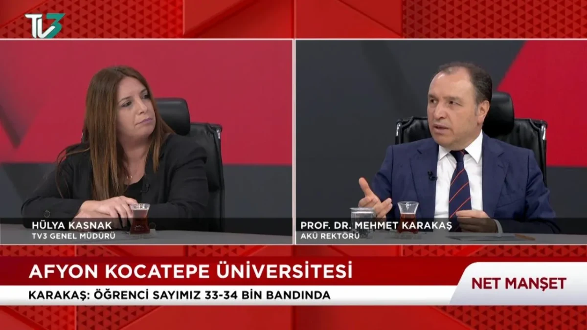 AKÜ Rektörü Karakaş TV3 Ekranlarında Açıkladı: “AKÜ Programlarının Tamamının Akrediteleri Var”