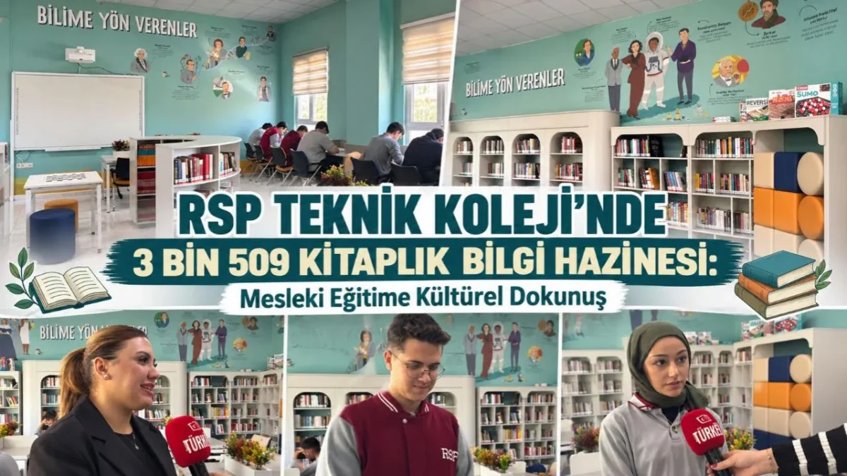 RSP Teknik Koleji’nde 3 Bin 509 Kitaplık Bilgi Hazinesi: Mesleki Eğitime Kültürel Dokunuş