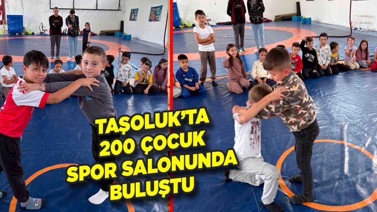 Taşoluk’ta 200 Çocuk Spor Salonunda Buluştu