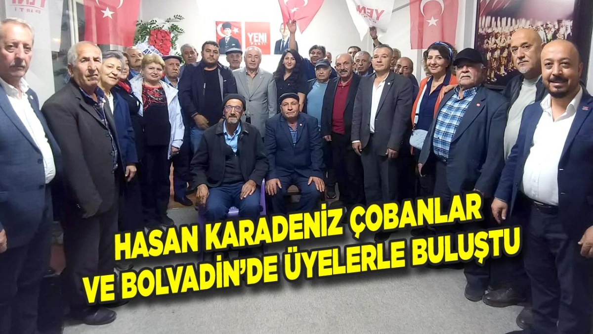 Hasan Karadeniz Çobanlar ve Bolvadin’de Yeni Parti Üyeleriyle buluştu