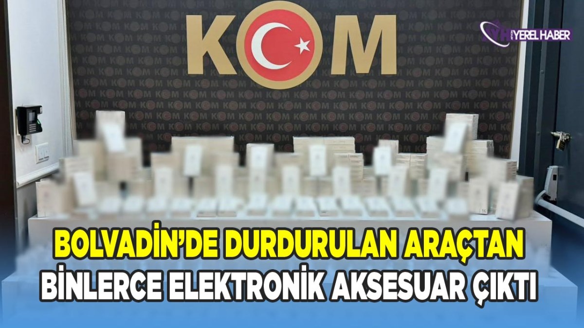 Bolvadin’de Durdurulan Araçtan Binlerce Elektronik Aksesuar Çıktı
