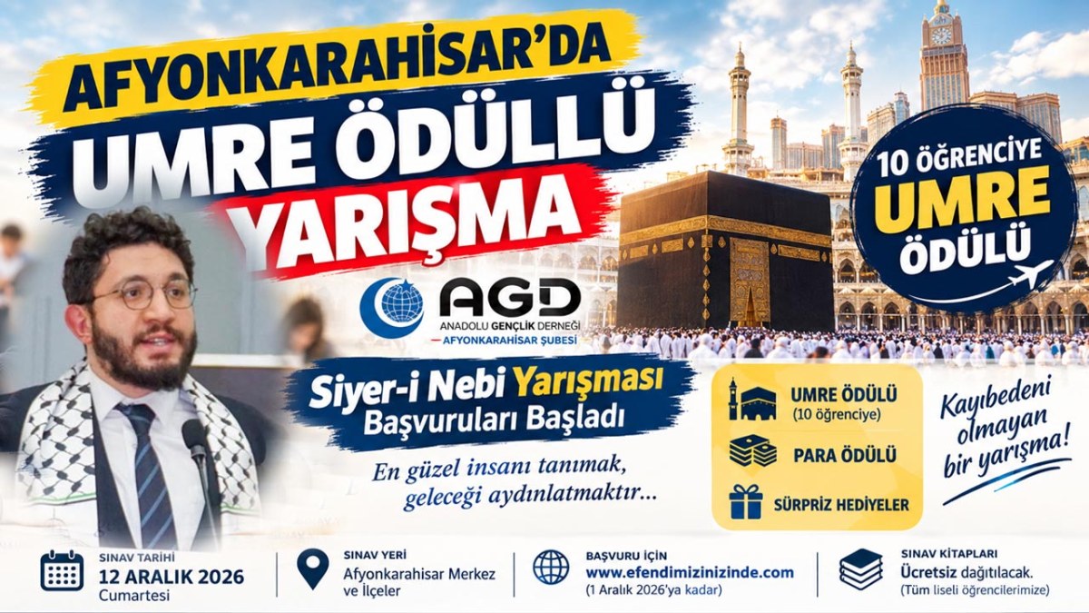 Afyonkarahisar’da Umre Ödüllü Siyer-i Nebi Yarışmasının Başvuruları Başladı