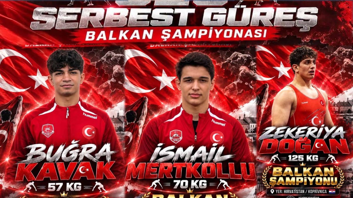 Afyonkarahisar’dan U-20 Balkan Güreş Şampiyonası’nda 6 Madalya
