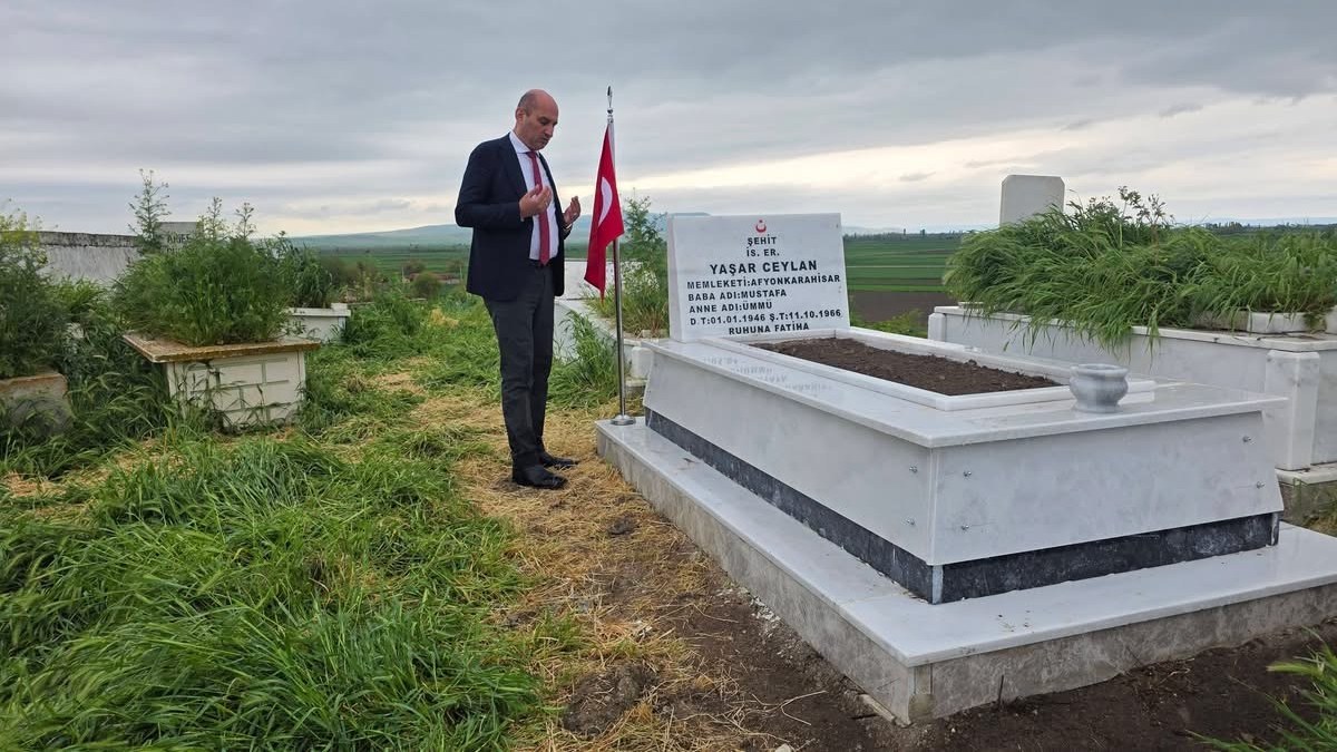 60 Yıl Sonra Şehit mezarı yapıldı