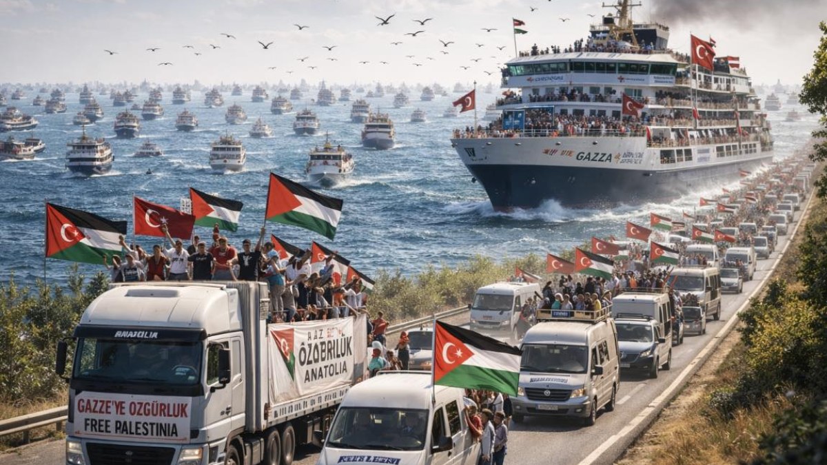 Gazze'ye Yardım Taşıyan En Büyük Konvoy Barcelona'dan Yola Çıktı