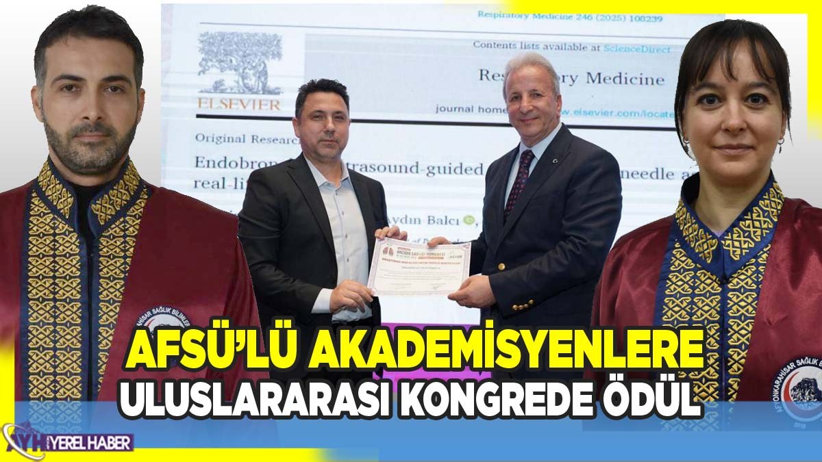 AFSÜ’lü Akademisyenlere Uluslararası Kongrede Ödül Gururu