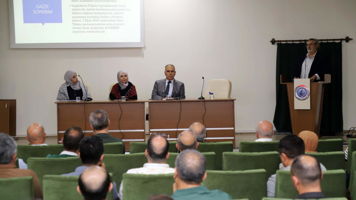 AKÜ’de “Gazze’de Soykırımın Gölgesinde Eğitim” Söyleşisi Düzenlendi