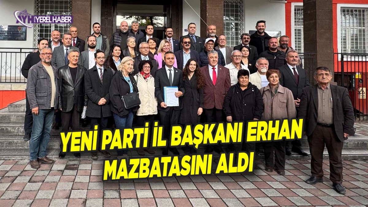 Yeni Parti Afyonkarahisar İl Başkanı Faruk Duha Erhan Mazbatasını Aldı