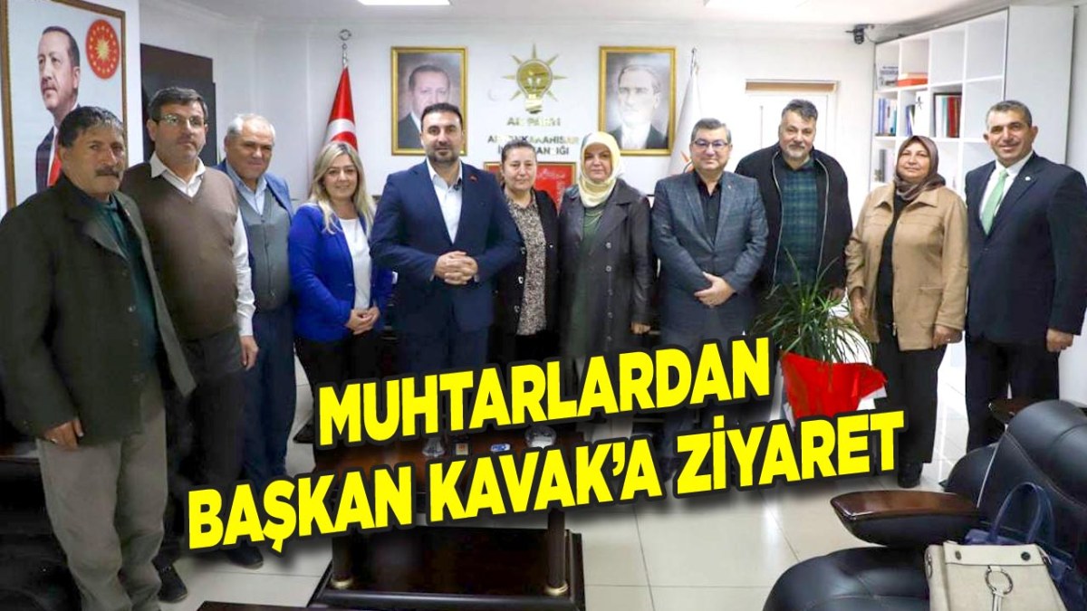 Afyon Muhtarlarından AK Parti İl Başkanı Özgür Kavak’a Hayırlı Olsun Ziyareti