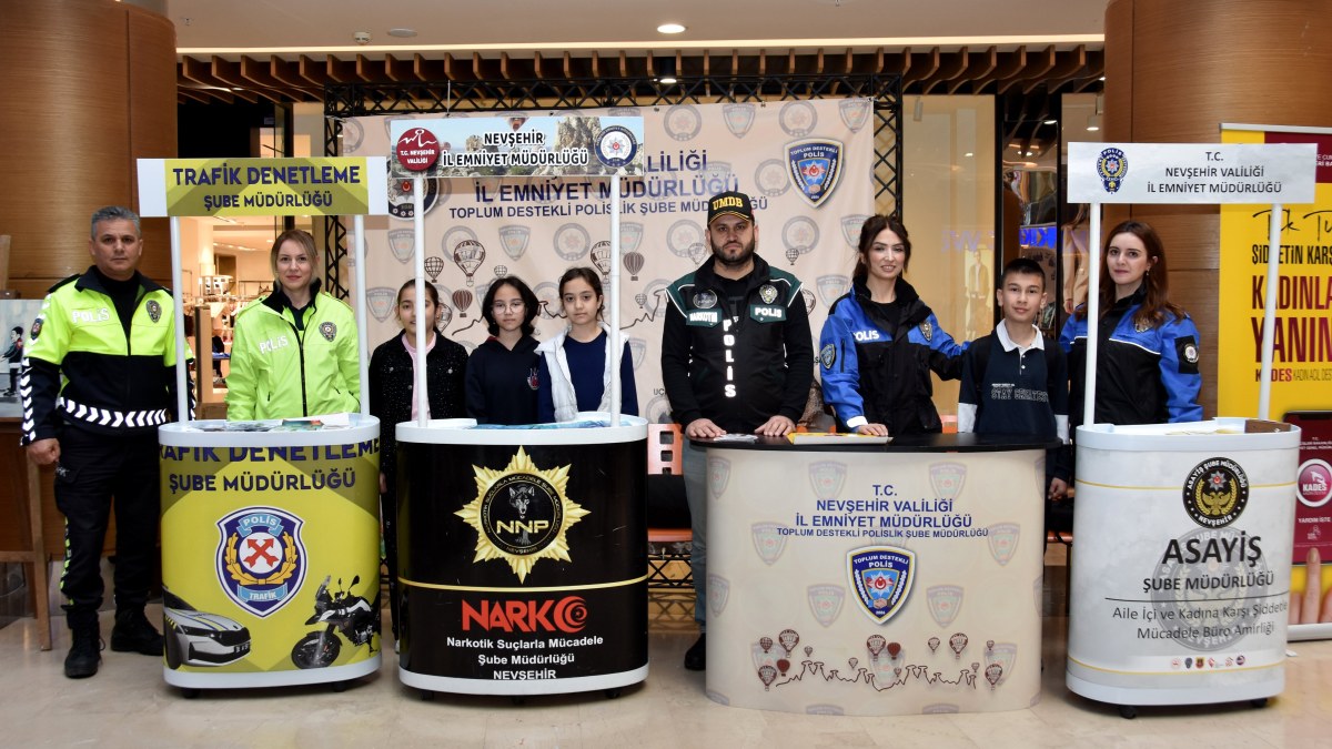 10 Nisan Polis Haftası Kapsamında Nevşehir'de “Polis” Temalı Sergide Öğrenciler Polislik Mesleğini Yakından Tanıdı