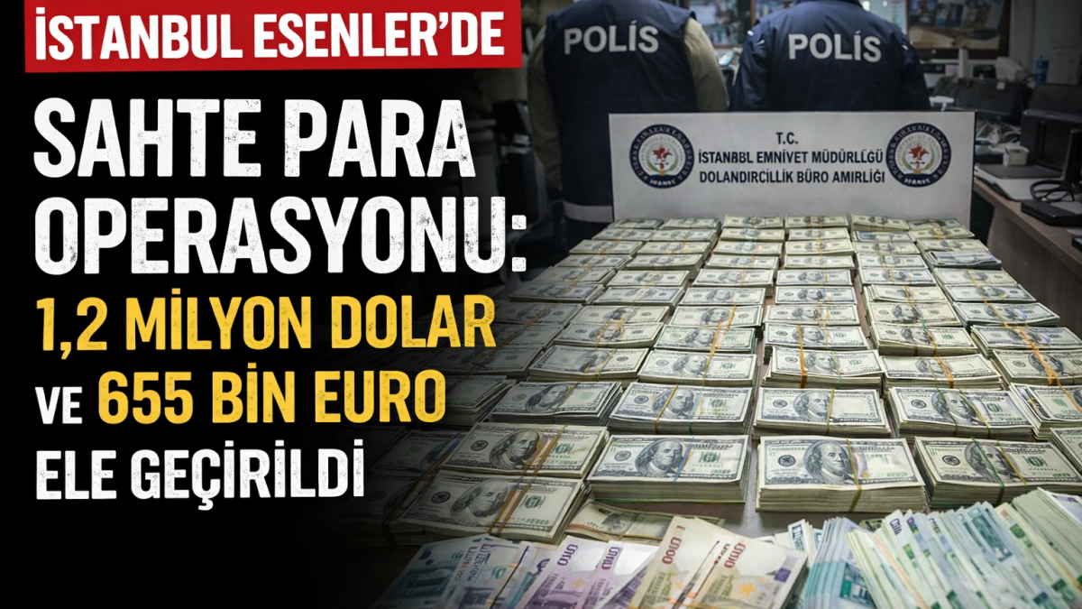Sahte Para Operasyonu: 1,2 Milyon Dolar ve 655 Bin Euro Ele Geçirildi