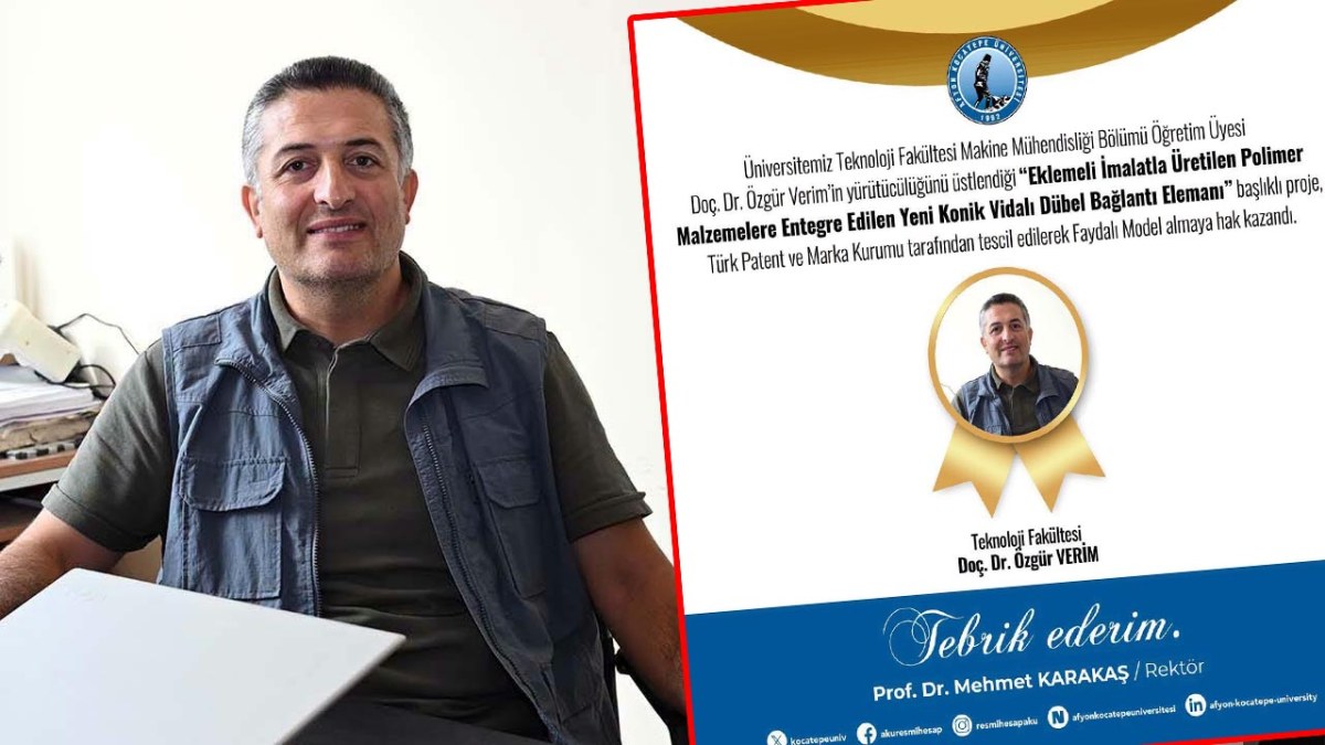 AKÜ’nün Yeni Buluşu Faydalı Model Olarak Tescillendi