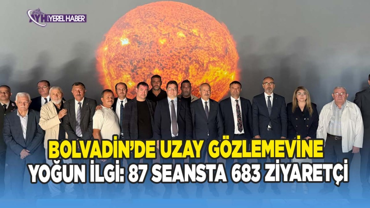 Bolvadin’de Uzay Gözlemevine Yoğun İlgi: 87 Seansta 683 Ziyaretçi