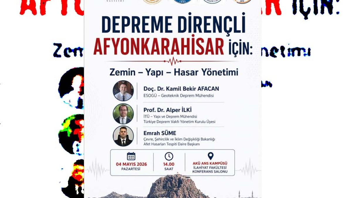 Afyon’da ‘Depreme Dirençli Afyonkarahisar İçin Birlikteyiz!’ çalıştayı