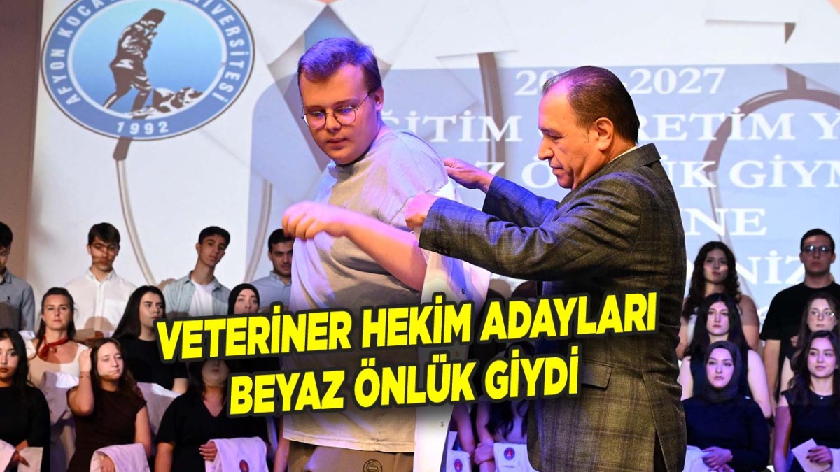 AKÜ'de Veteriner Hekim Adayları Beyaz Önlük Giydi