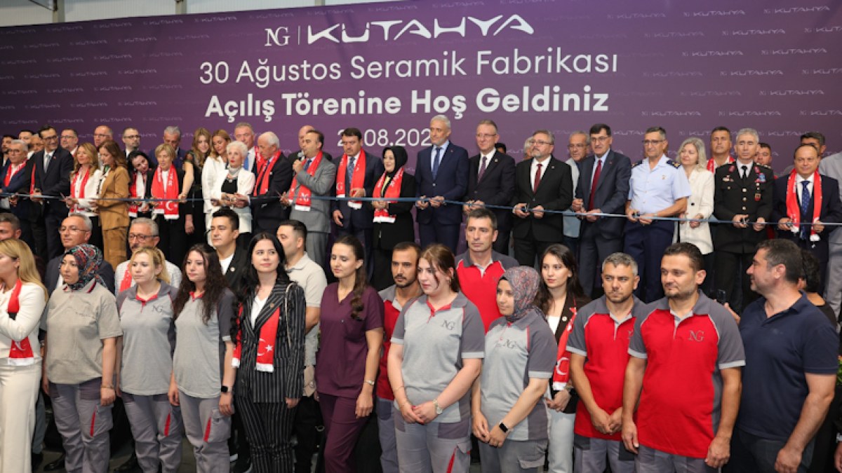 NG Kütahya Seramik 30 Ağustos Fabrikası Hizmete Açıldı
