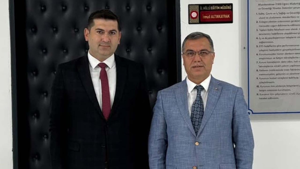 SGK İl Müdürü Çelikbaş’tan İl Milli Eğitim Müdürü Altınkaynak’a Hayırlı Olsun Ziyareti