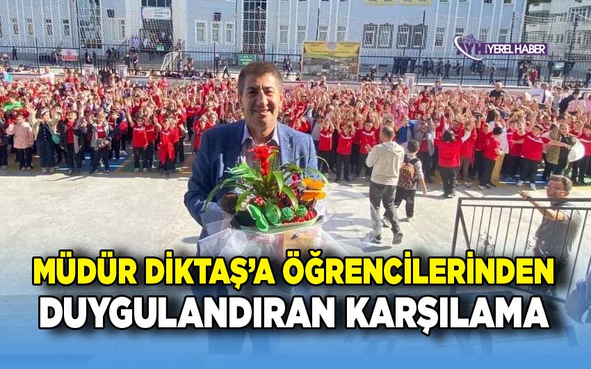 Müdür Murat Diktaş’a Öğrencilerinden Duygulandıran Karşılama