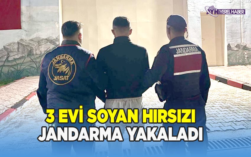 Afyon'da üç evi soyan hırsız yakalandı