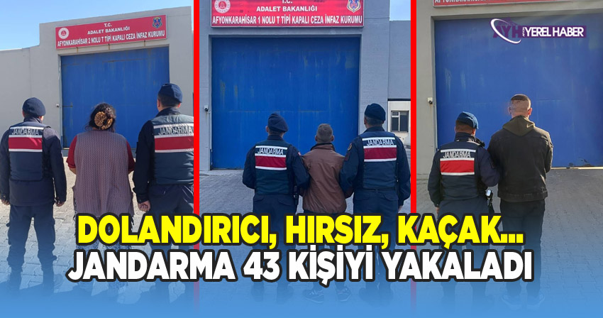 Afyon'da Jandarma hırsıza, dolandırıcıya, kaçakçıya göz açtırmıyor