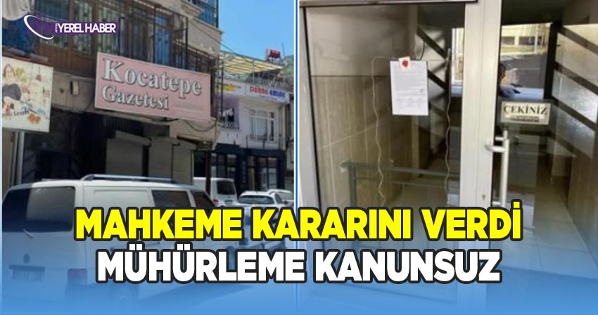 Kocatepe gazetesine yapılan mühürleme işlemi kanunsuz