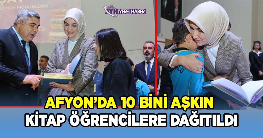 Afyonkarahisar'da 10 bini aşkın kitap öğrencilere teslim edildi