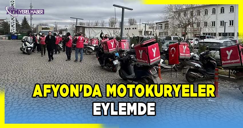Afyon'da Motokuryeler Eylemde